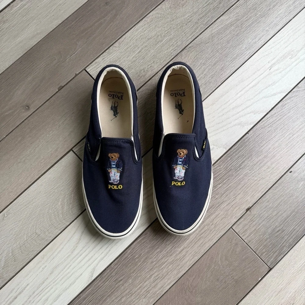 Polo Ralph Lauren Keaton Polo Bear Slip-On Sneakers | Size: 11